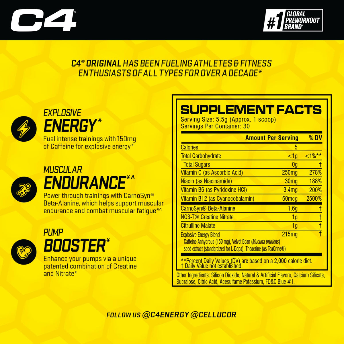 Cellucor C4 Original Pre Workout Powder