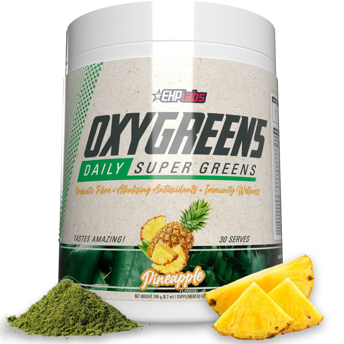 EHP Labs OxyGreens Super Greens Powder - Spirulina & Chlorella