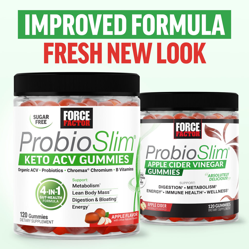 Force Factor ProbioSlim Apple Cider Vinegar Gummies with Organic