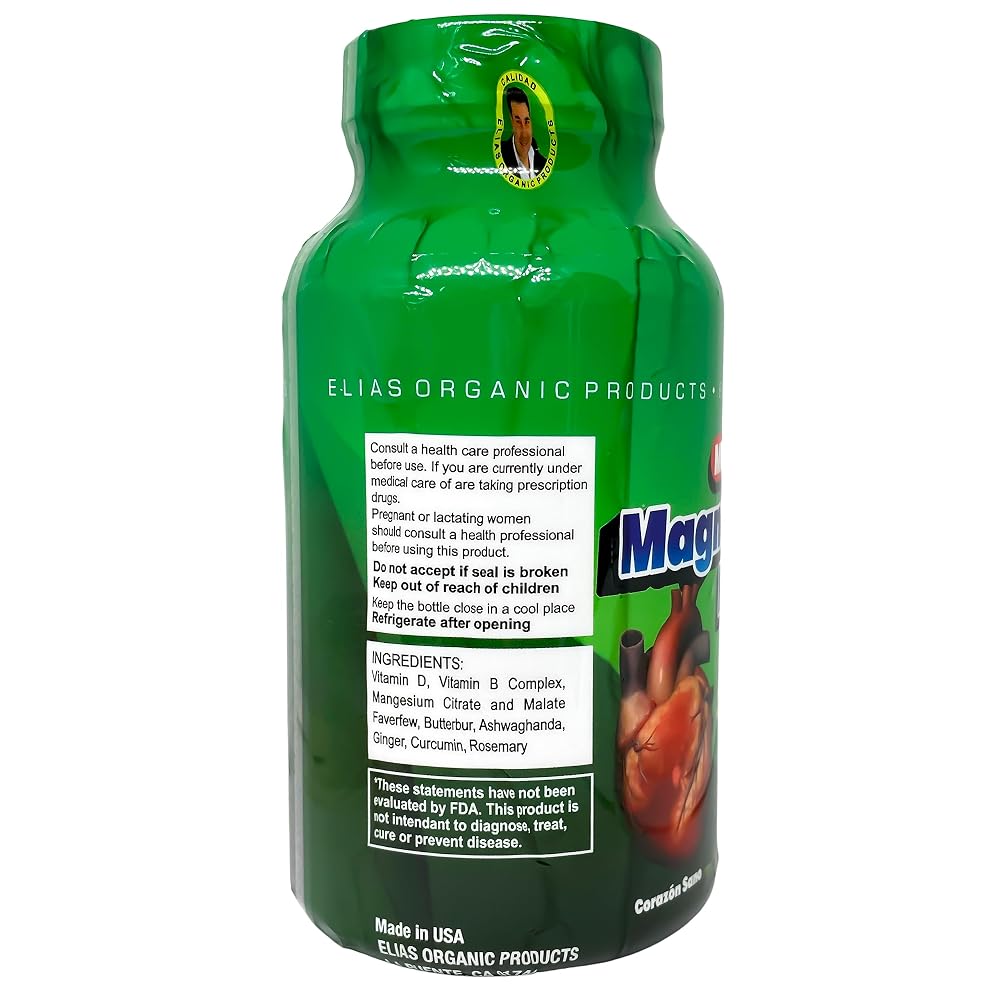 Elias Organic Products Magnesium Citrate Reforzado - 60 Tablets - image 4