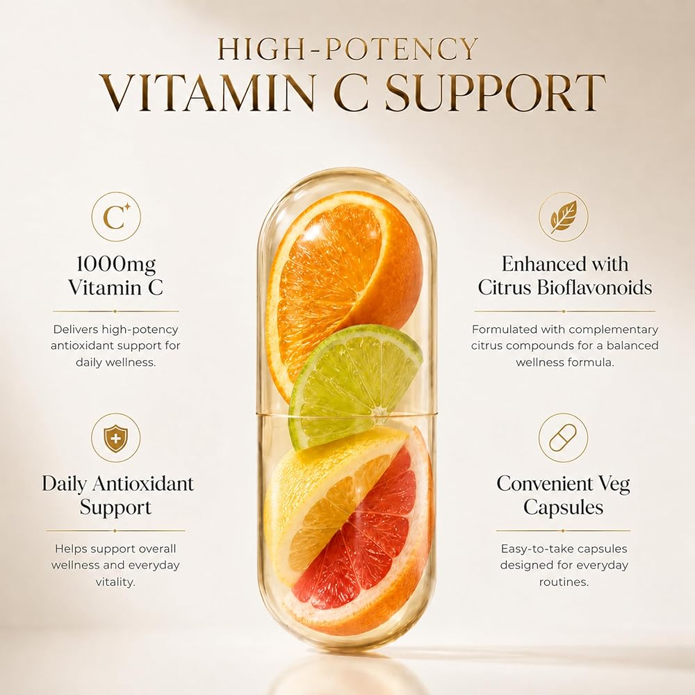 Cocó March N.M.D Vitamin C 1000mg Immune Support - 120 Capsules - image 2