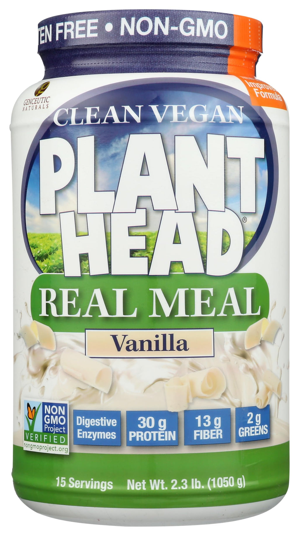 Genceutic Naturals Plant Head Real Meal Dietary Supplement, 2.3 Pound