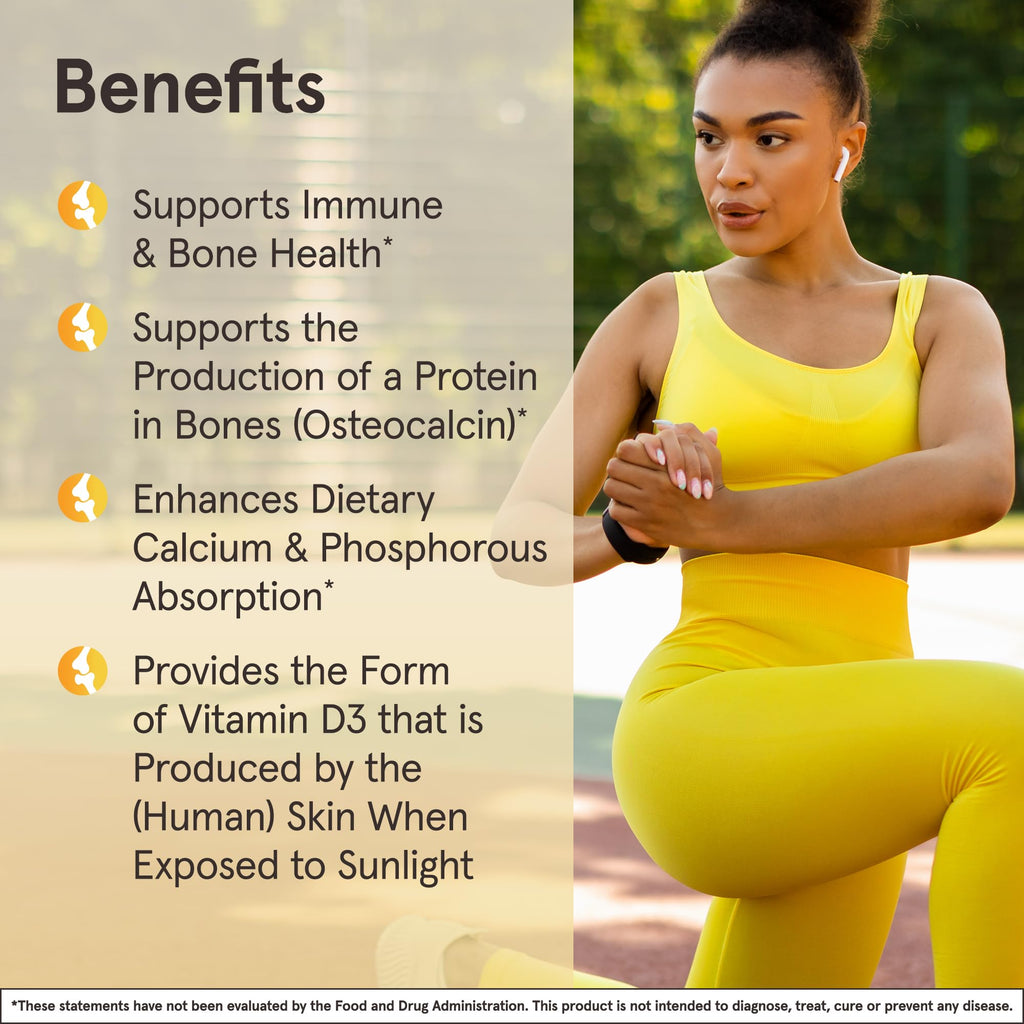 Jarrow Formulas Vitamin D3 2500 IU Immune Support - 100 Softgels - image 4