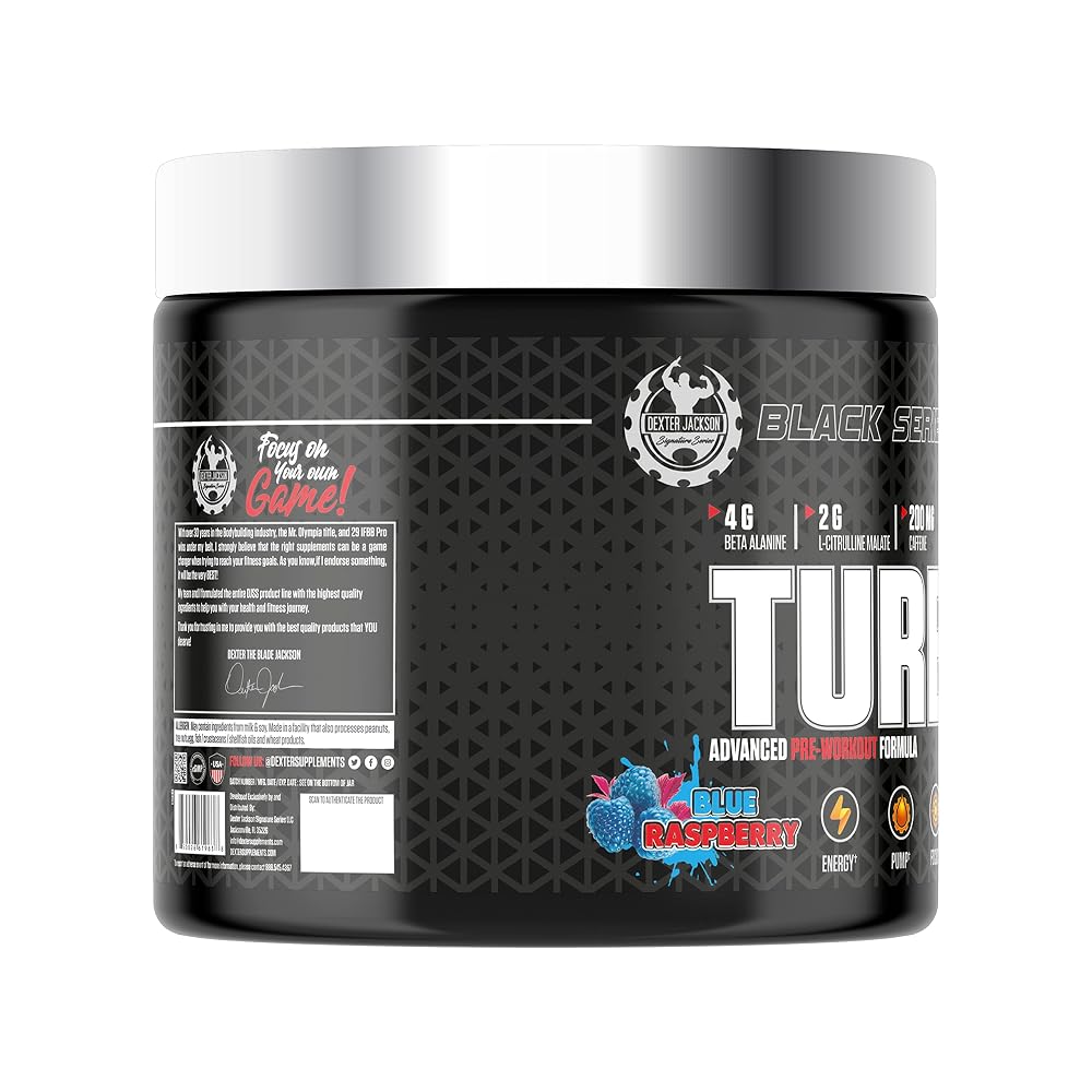 DEXTER JACKSON Black Series Turbo HP Pre Workout