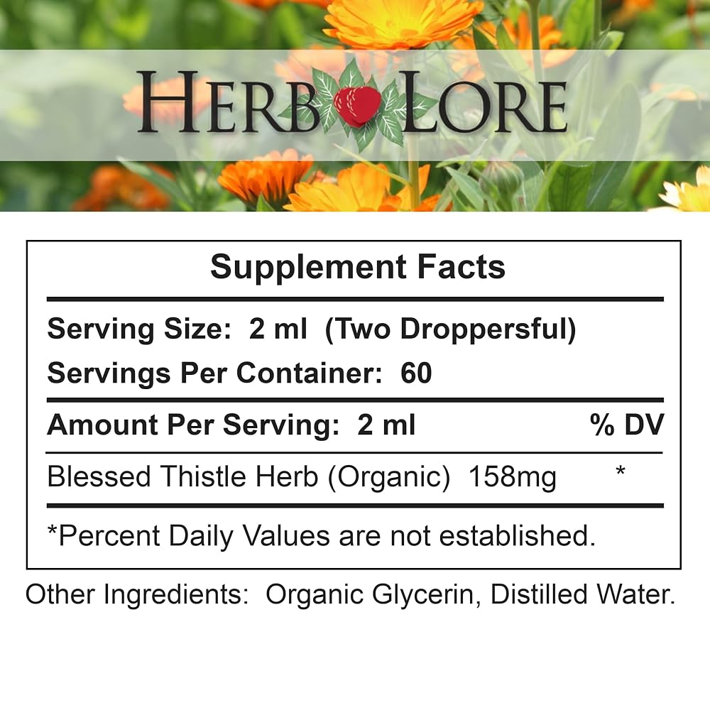 Herb Lore Organic Blessed Thistle Liquid for Breastfeeding Support - 4 fl oz - image 5