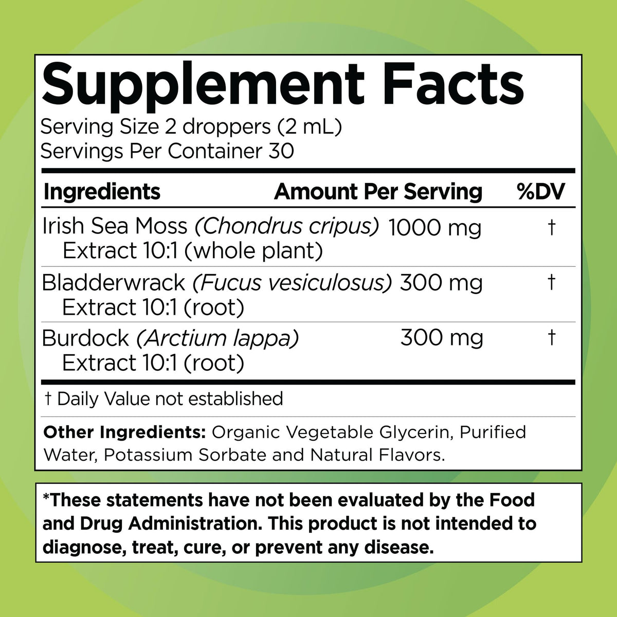 Liquid Naturals Irish Sea Moss Drops Citrus Berry - 2 fl oz - image 2
