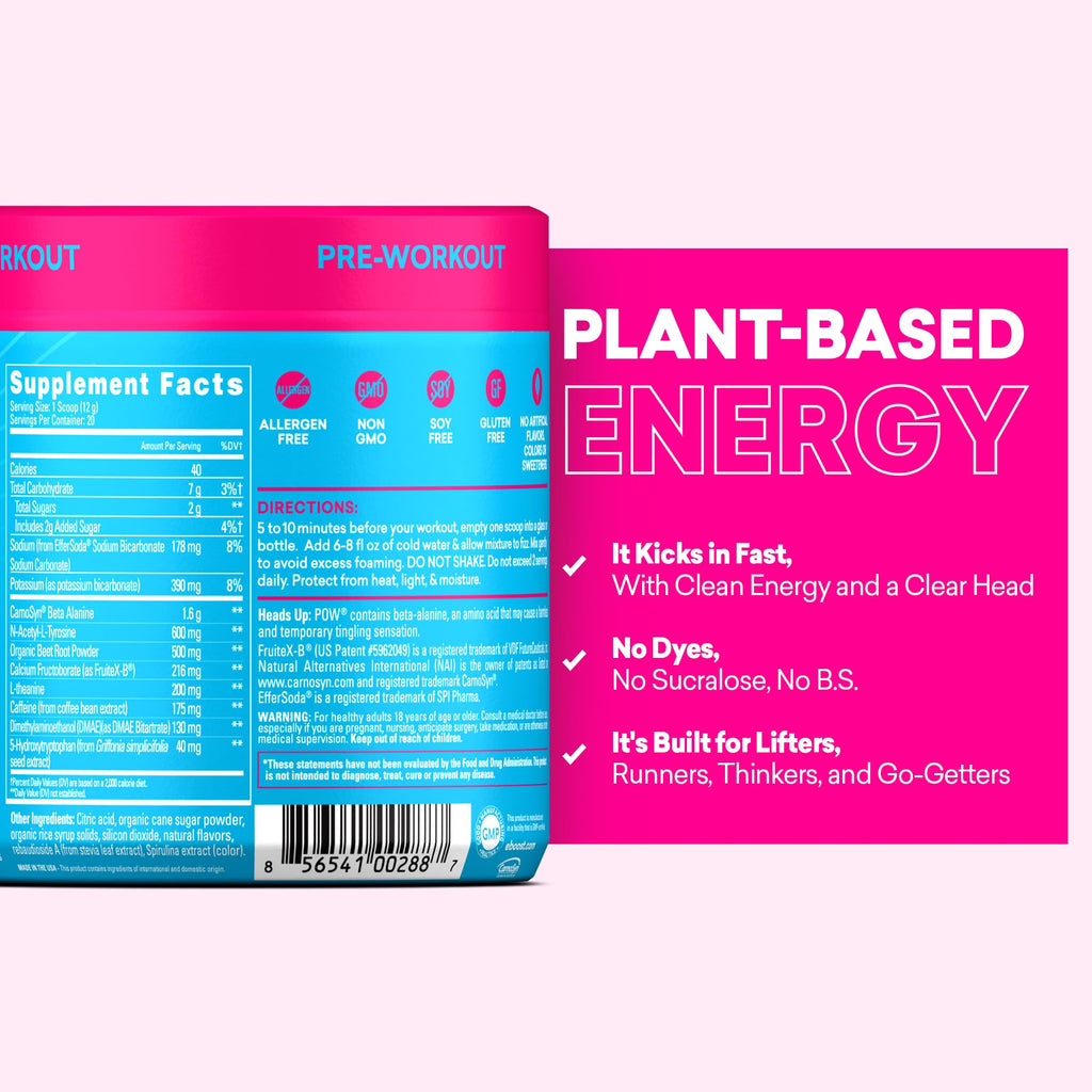 EBOOST POW Natural Pre-Workout