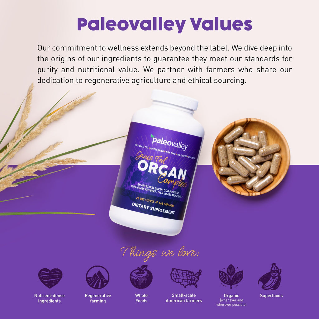 Paleovalley 100% Grass Fed Organ Complex - 168 Capsules - image 8