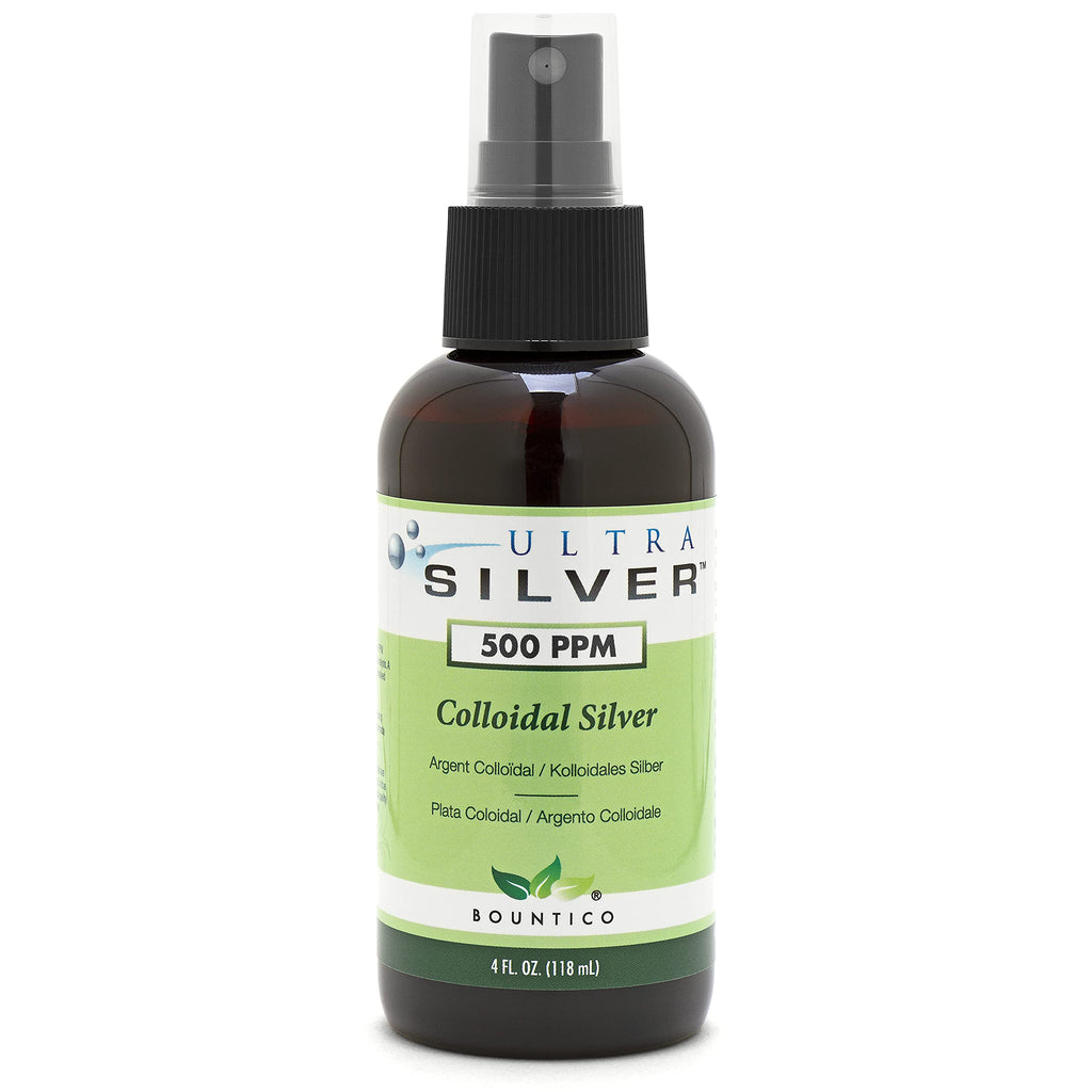 Ultra Silver Colloidal Silver 500 PPM - 4 Fl Oz Spray