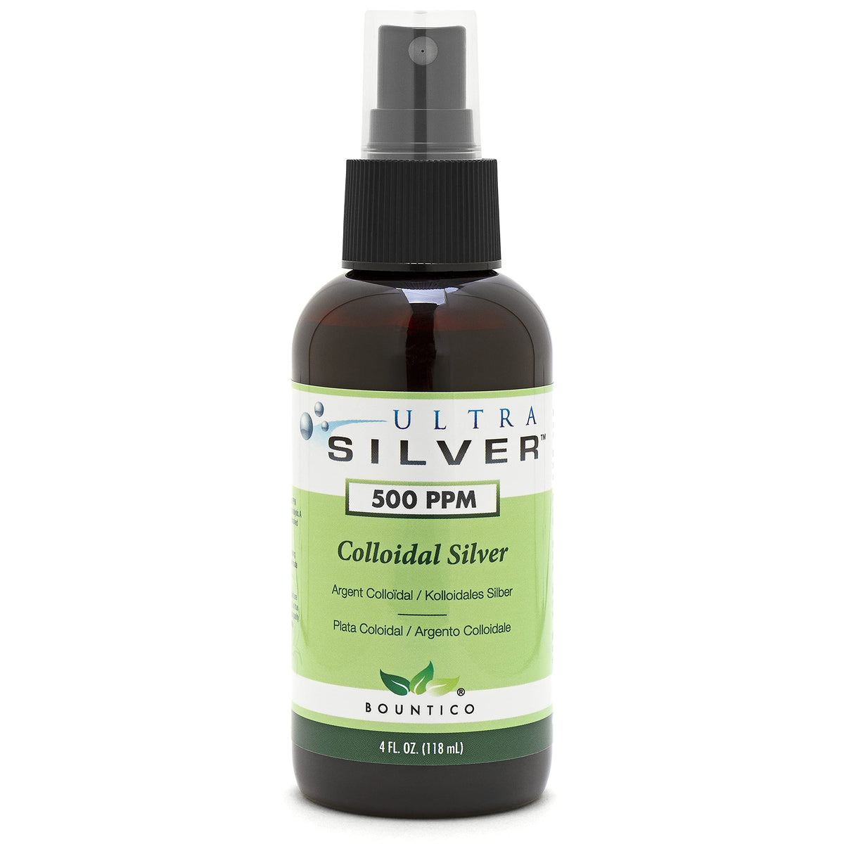 Ultra Silver Colloidal Silver 500 PPM - 4 Fl Oz Spray