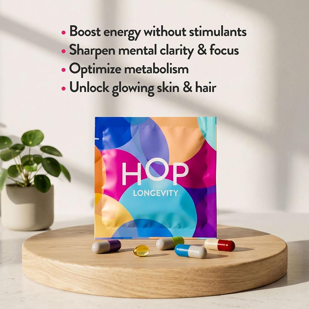HOP Box Longevity Anti-Aging Supplement for Women - 60 Capsules - image 3