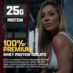 Nutrex Research IsoFit Whey Protein Powder Instantized 100% Whey