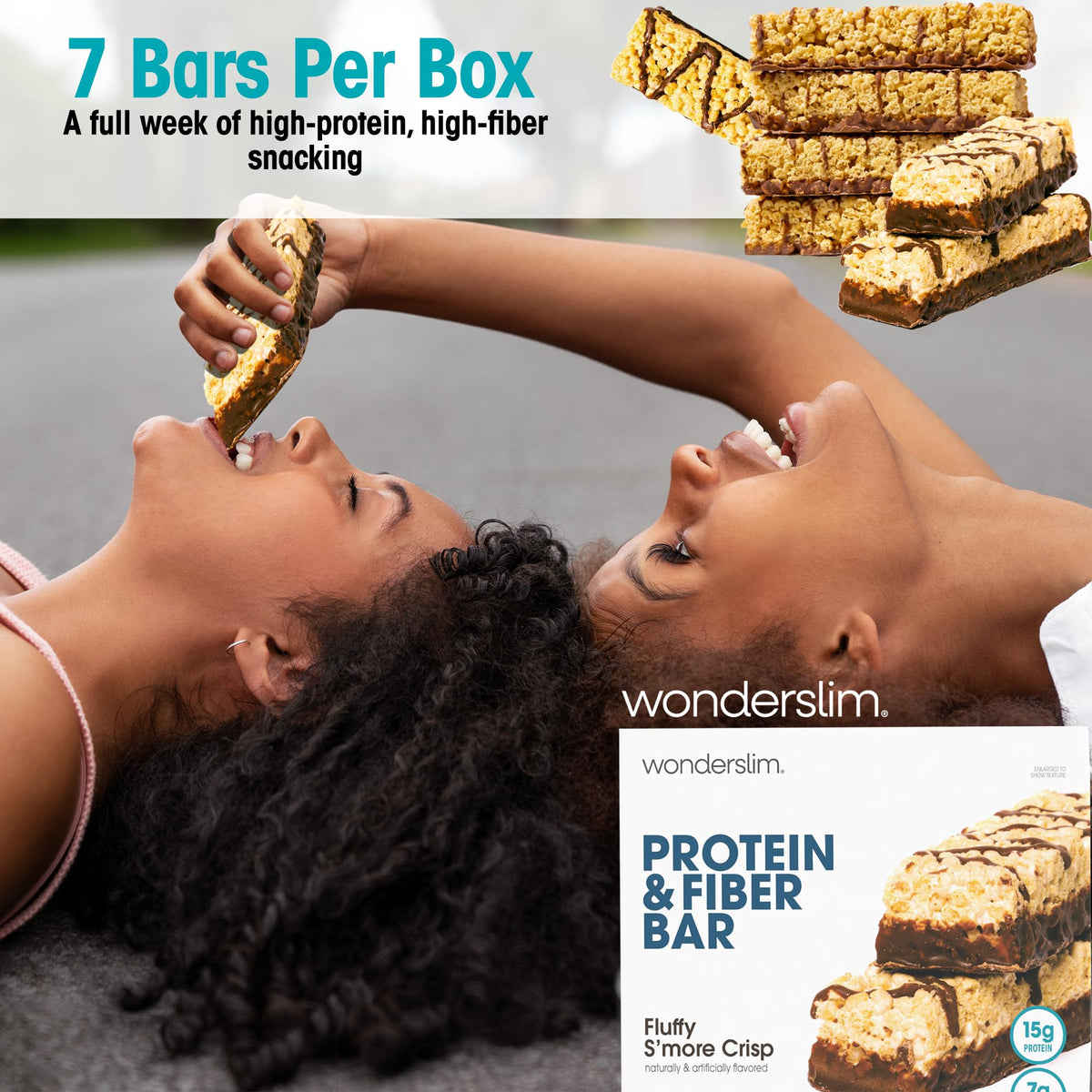 WonderSlim High Protein High Fiber Bars Fluffy S'more Crisp - 7 Pack - image 8