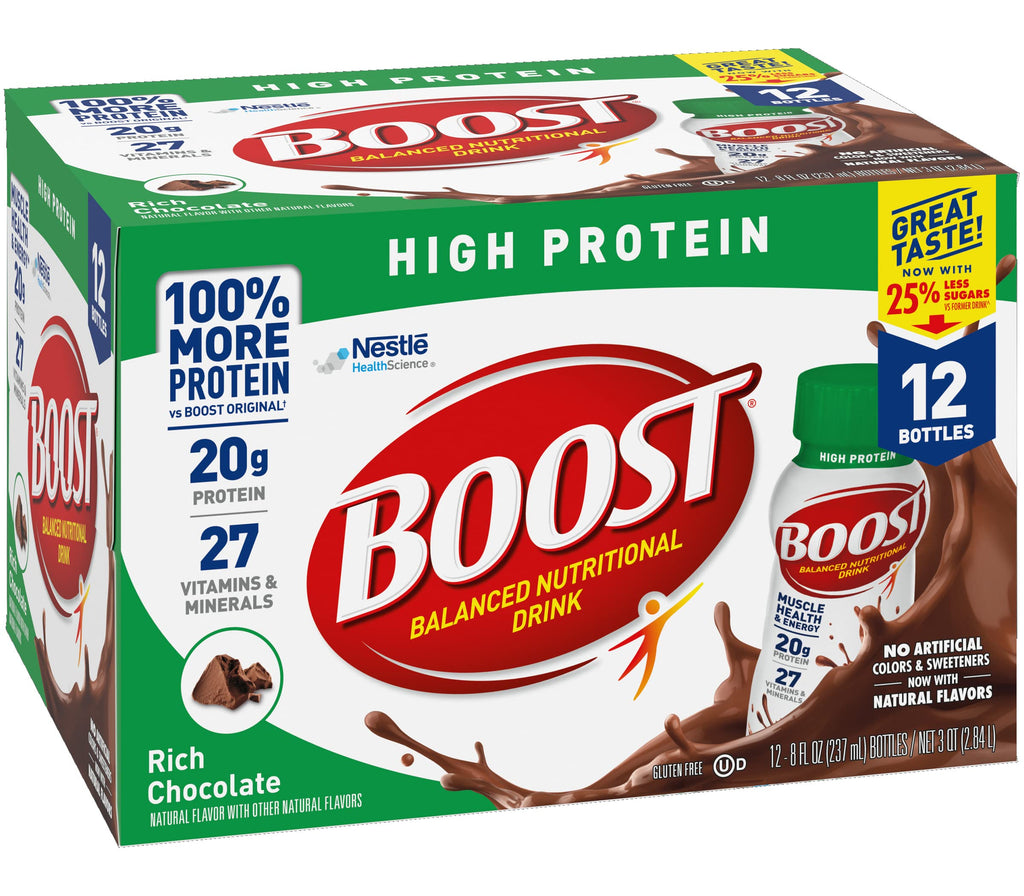 BOOST High Protein Balanced Nutritional Drink Rich Chocolate - 12 x 8 FL OZ - image 2