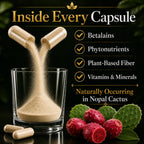 Natural Home Cures Freeze-Dried Nopal Cactus Capsules - 120 Vegan Capsules - image 3