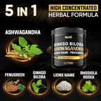 NUQIIT Ashwagandha Capsules with Fenugreek & Ginkgo - 90 Capsules - image 3