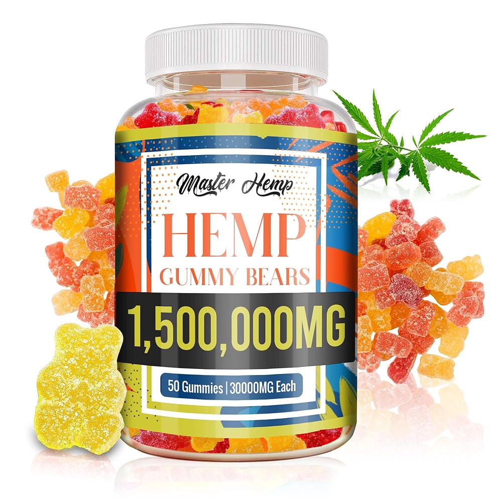 The CBD Project Naturals Organic Hemp Gummies High Strength - 50 Count