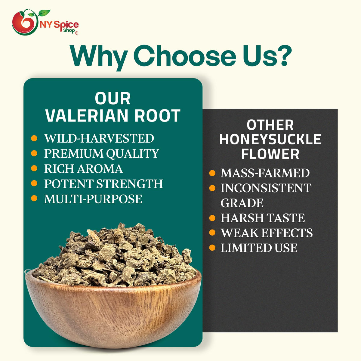 NY Spice Shop Valerian Root Cut & Sifted Herbal Tea - 2 Ounce - image 7