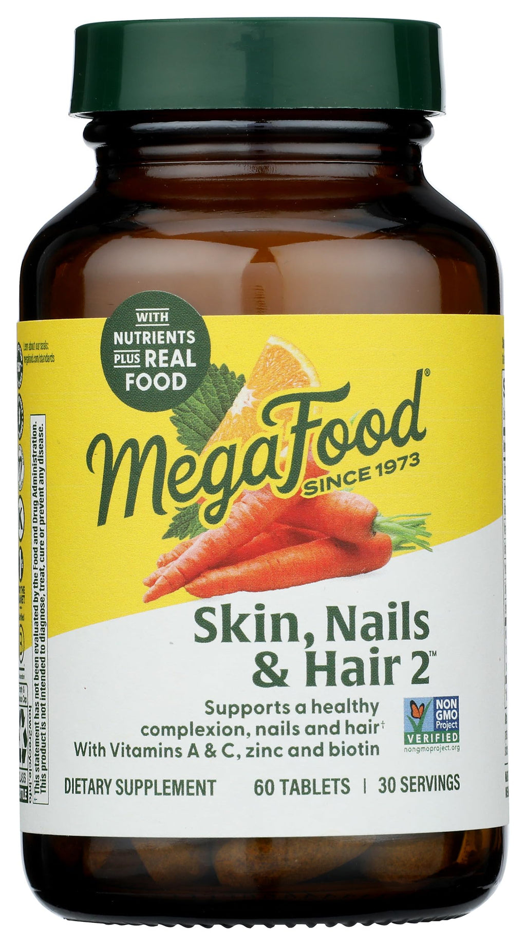 MegaFood Skin Hair & Nails Multivitamin - 60 Tablets