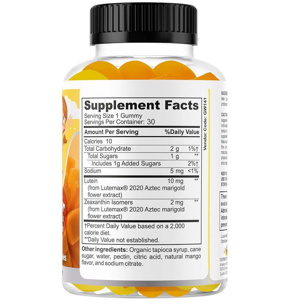 Therefore Kids Eye Vitamins Lutein 12mg - 30 Gummies - image 2
