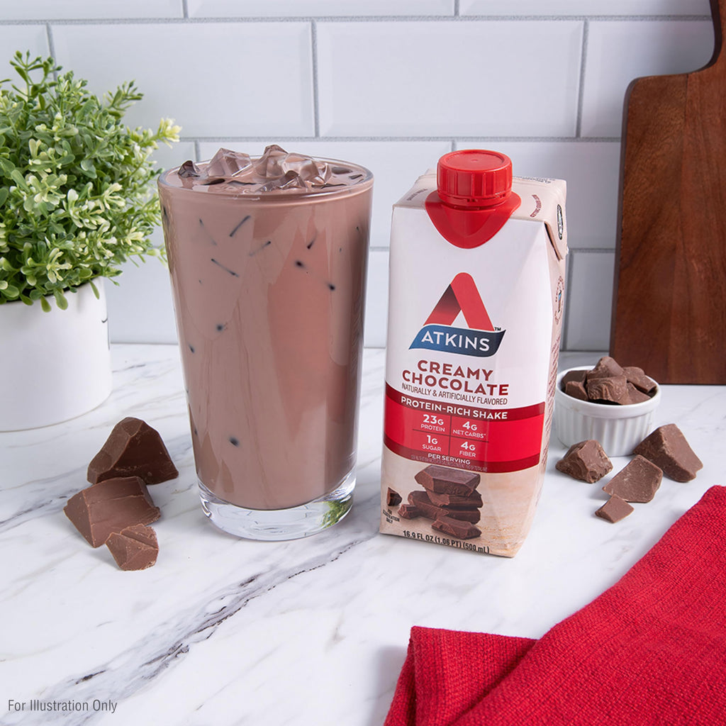 Atkins Creamy Chocolate Meal Size Protein Shake - 12 Count - image 4