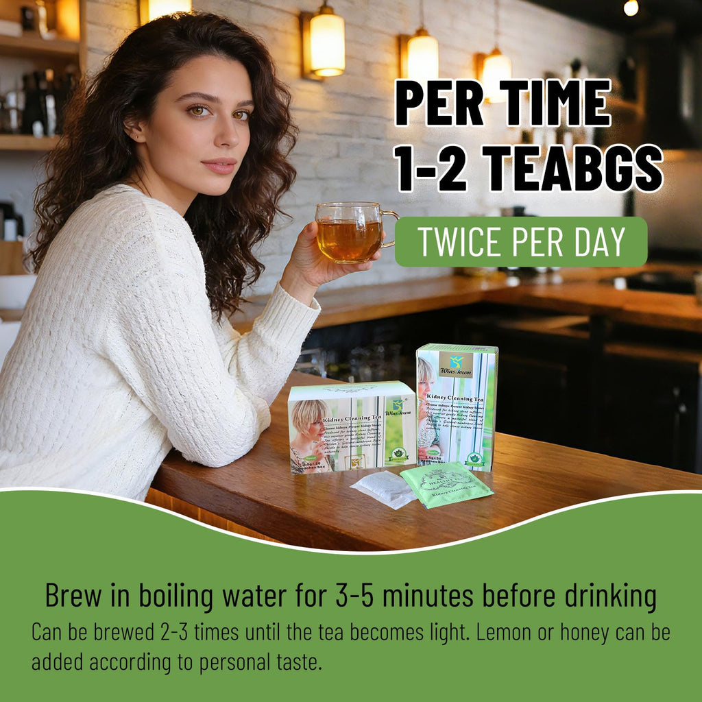 Wins Town Kidney Cleaning Tea TCM Herbal Blend - 20 Teabags - image 5