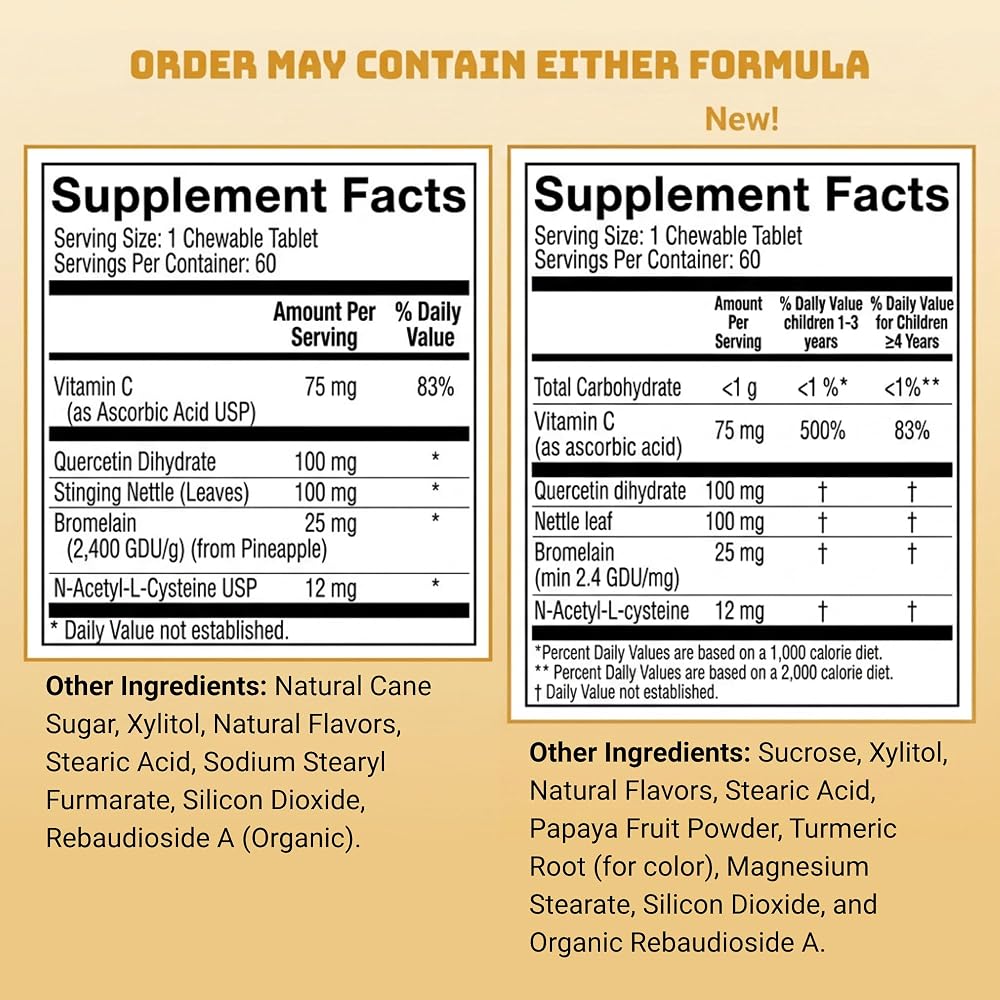 Serawise Quercetin Hist Defense Jr. Chewable - 60 Tablets - image 3