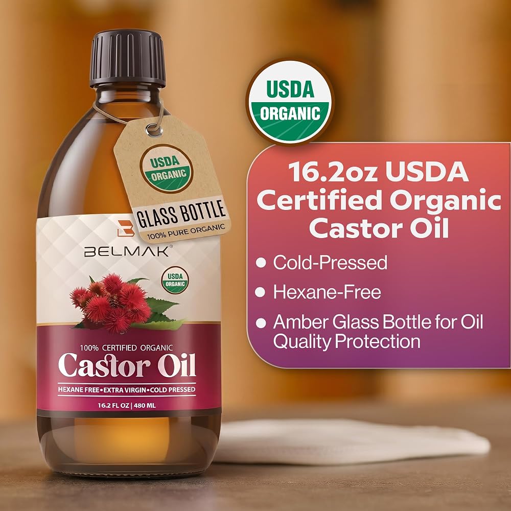 BELMAK Castor Oil Pack Wrap Kit with Heat Pack - 16.2 Fl Oz - image 8