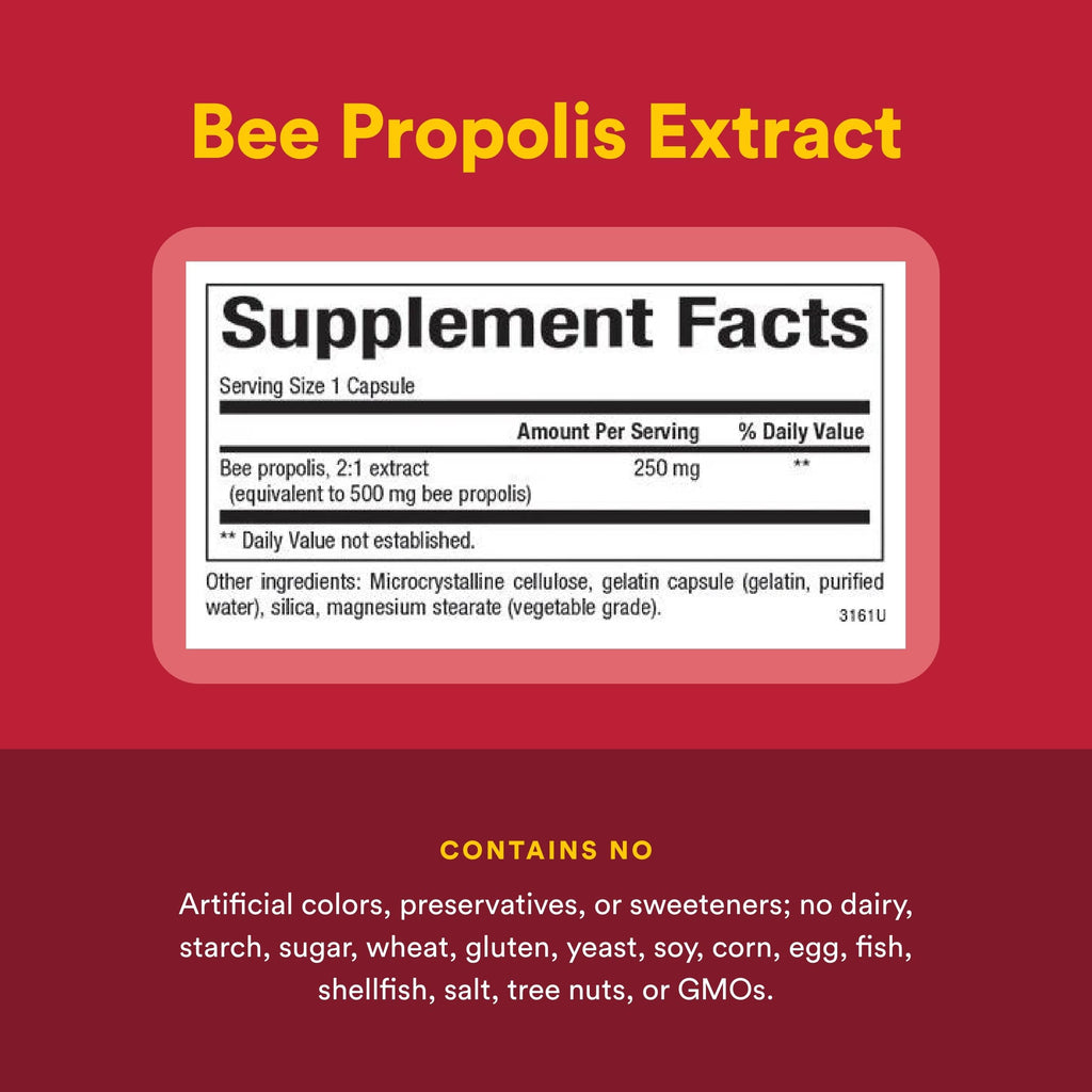 Natural Factors Bee Propolis Extract 500 mg Immune Support - 90 Capsules - image 4