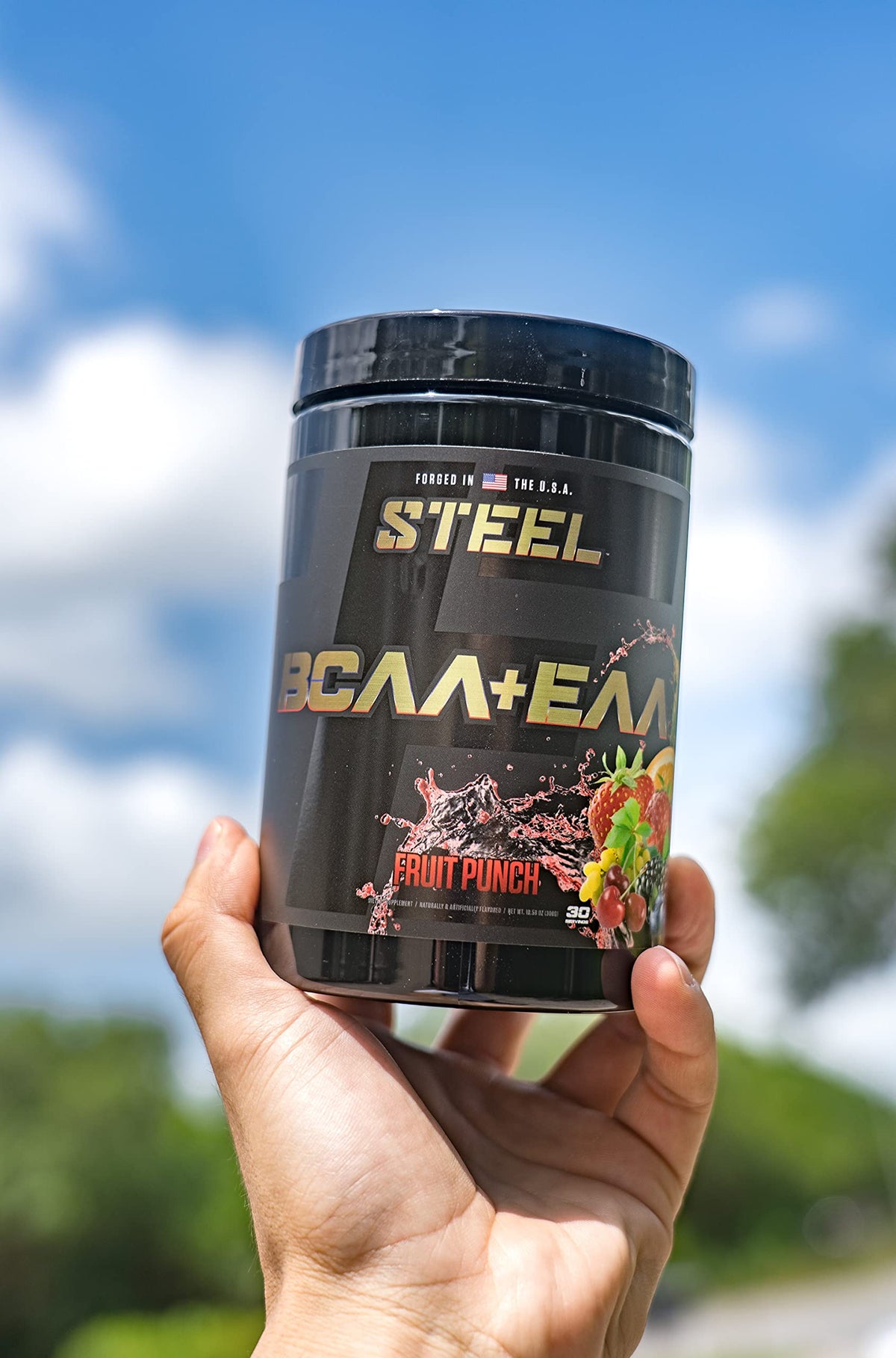 Steel Supplements BCAA EAA Powder High Performance Promotes Lean