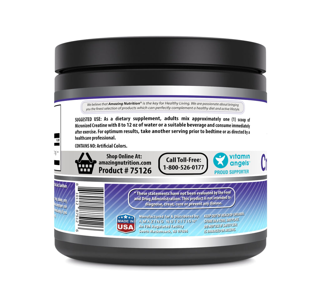 Amazing Formulas Micronized Creatine Monohydrate Powder Supplement