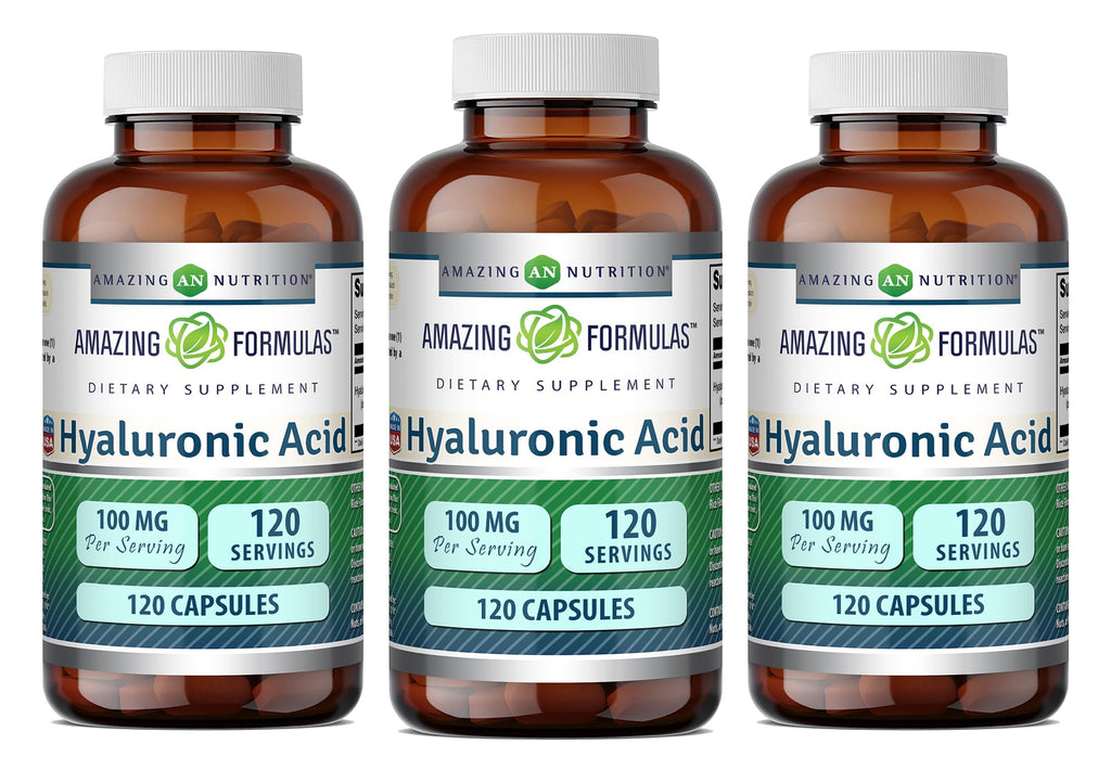 Amazing Nutrition Hyaluronic Acid 100 mg Capsules - 120 Count