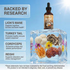 Clean Nutraceuticals Mushroom Supplement Liquid Drops - 2 Fl Oz - image 3