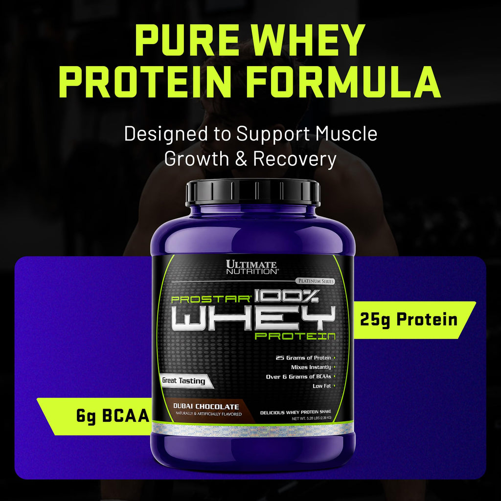 Ultimate Nutrition Prostar Whey Protein Isolate Powder for Muscle Gain