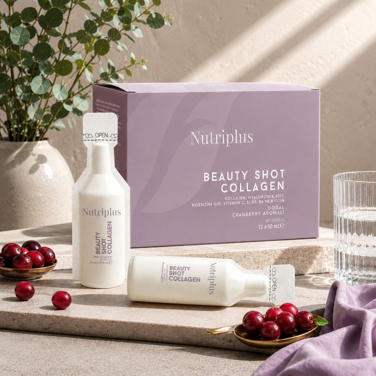 FARMASi Nutriplus Beauty Shot Collagen Cranberry - 20.29 fl oz - image 2