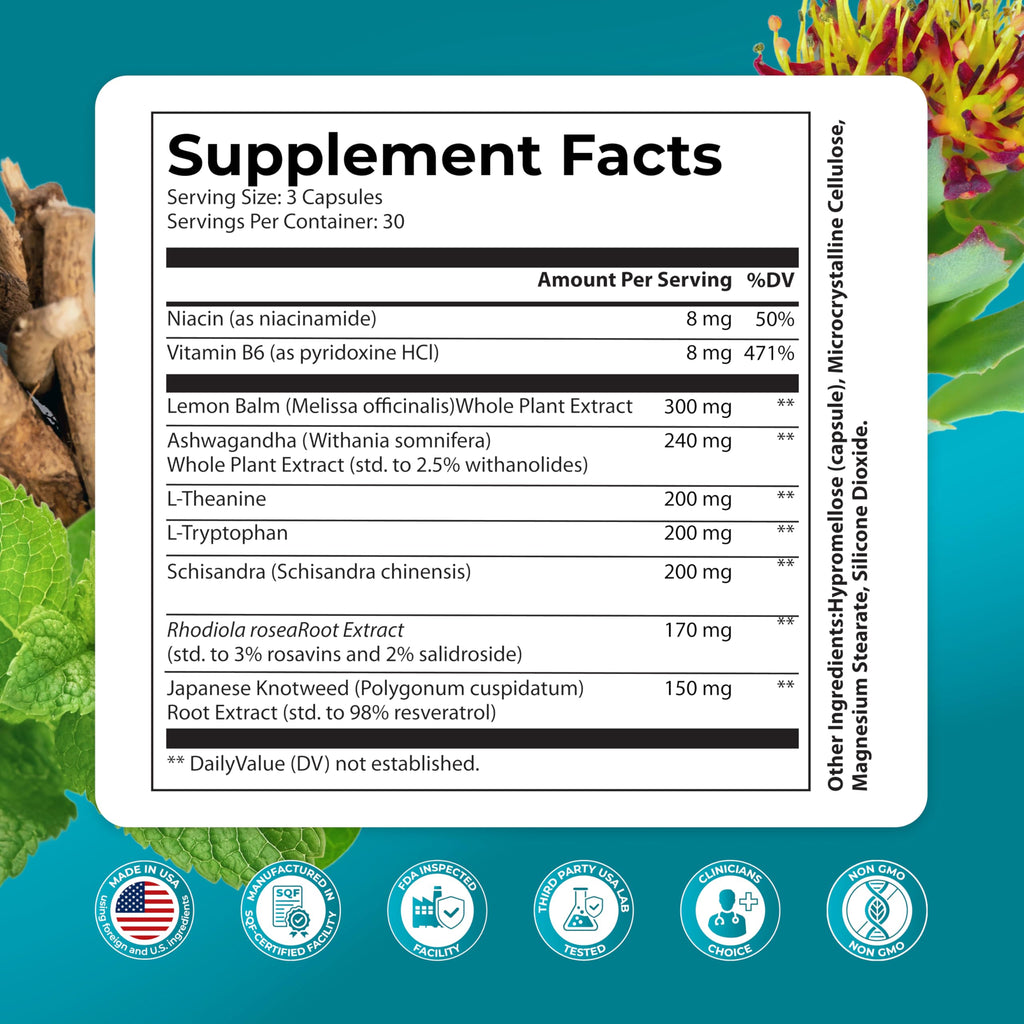 PUREHEALTH RESEARCH Stress Release Complex Mood Support - 90 Capsules - image 2