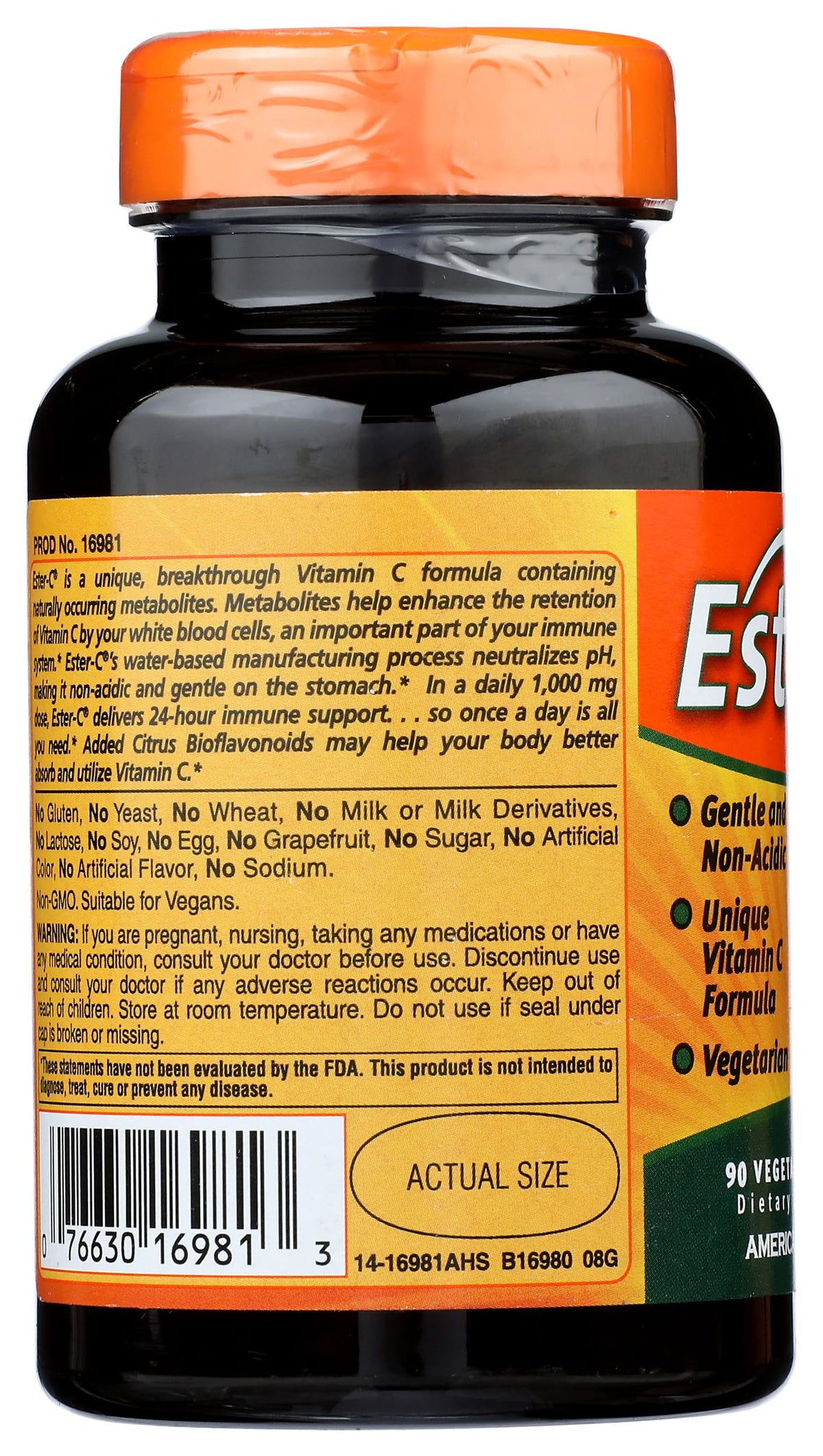 American Health Ester C 1000mg with Citrus Bioflavonoids - 90 Tablets - image 5