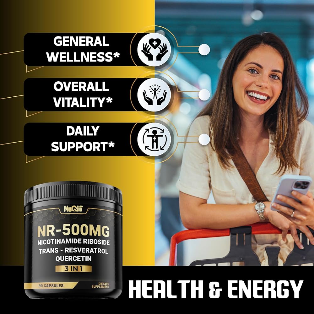 NUQIIT NAD+ Supplement with Nicotinamide Riboside - 90 Capsules - image 7