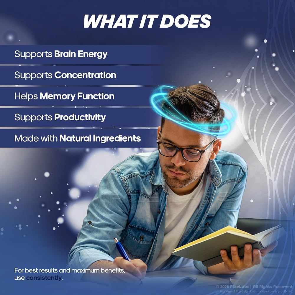 rize labs Mind Vitality Focus Brain Supplement - 120 Capsules - image 4