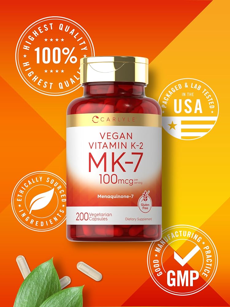 Carlyle MK-7 Vitamin K2 100 mcg - 200 Capsules - image 6