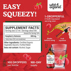 Wild & Organic Raspberry Ketones Extract Tincture - Liquid Raspberry