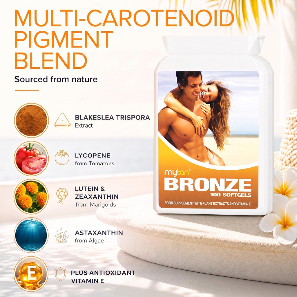 MyTan Bronze Tanning Softgels with Natural Carotenoids - 100 Softgels - image 3
