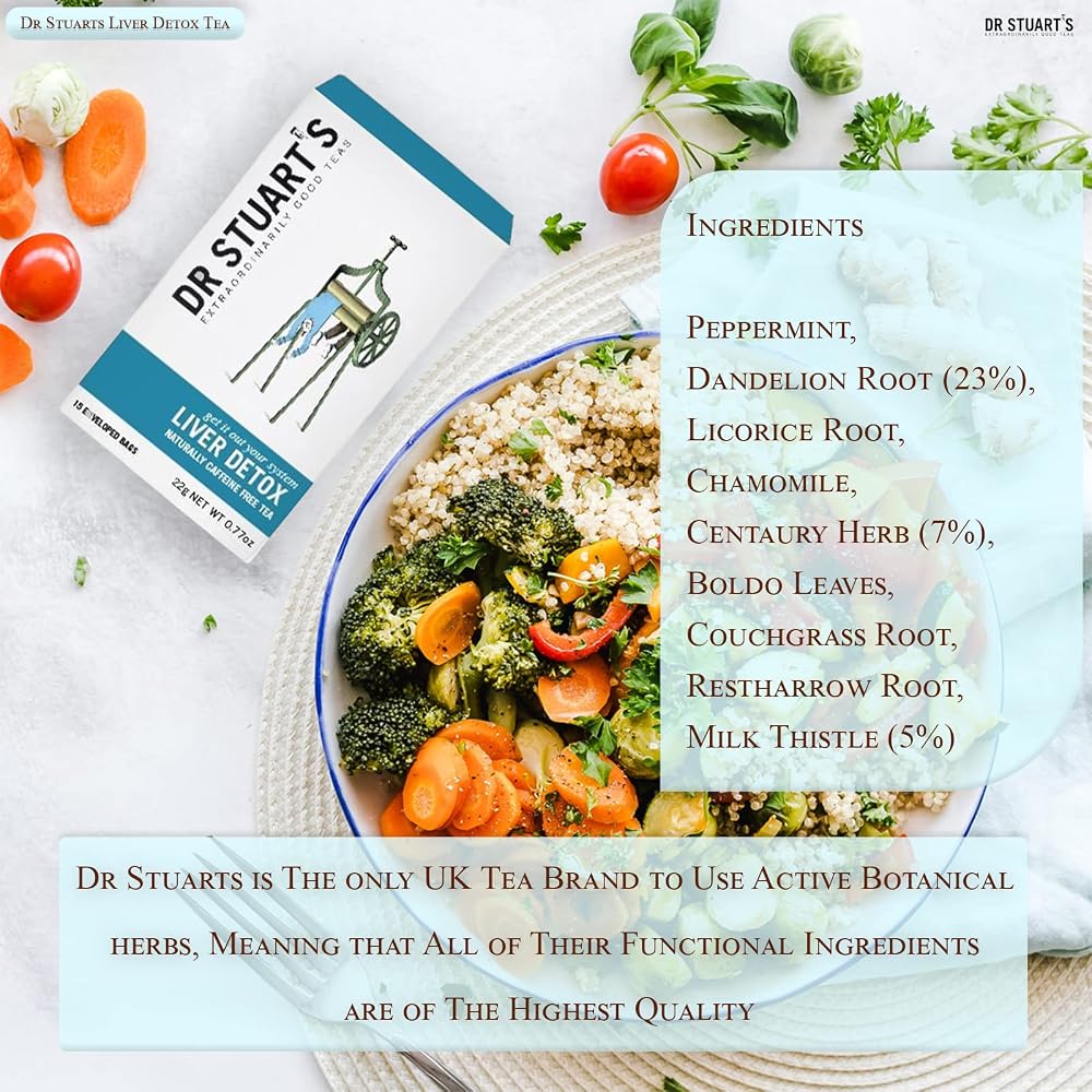 Dr Stuart's Liver Detox Tea Bags - 15 Teabags - image 2