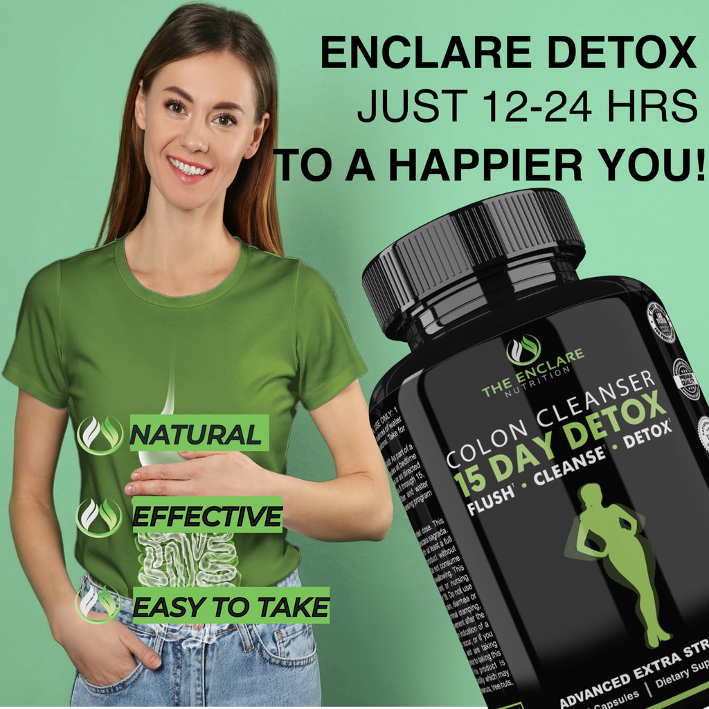 THE ENCLARE NUTRITION Colon Cleanse 15 Day Gut Cleanse - 30 Capsules - image 4
