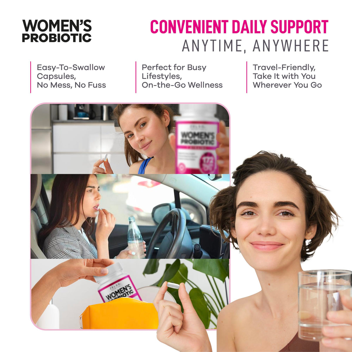 ZELSO Women's Probiotics 175 Billion CFU - 30 Capsules - image 4