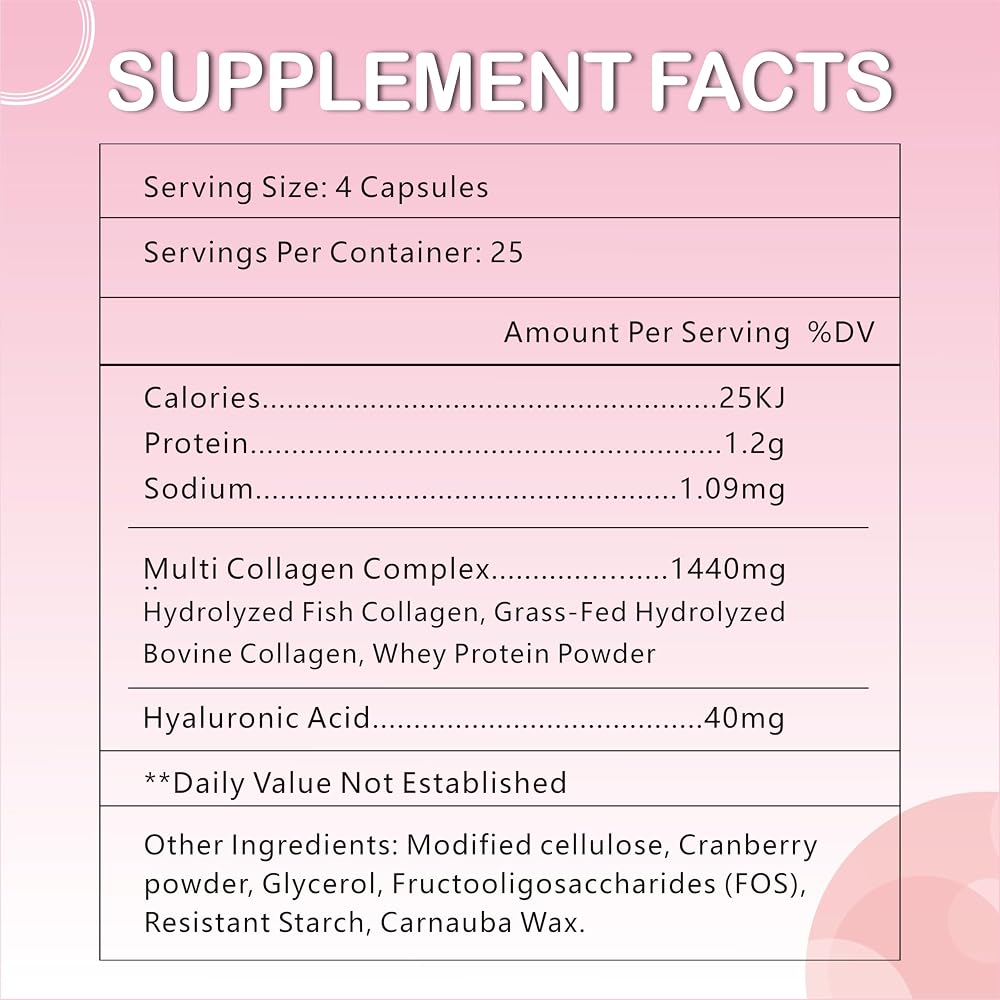 OMOGS Collagen Peptides Capsule - 100 Capsules - image 2