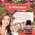EAZGOO D-Mannose Capsules 5-in-1 Formula - D Mannose D 750 mg wiht