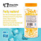 Fresh Omega 3 Fish Oil - Burpless Chill-Packed for Maximum Freshness