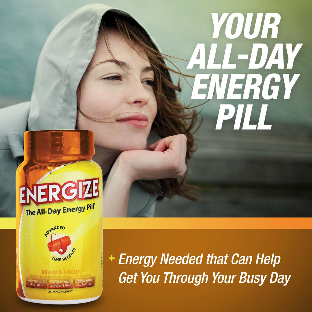 iSatori Energize Caffeine Pills Time Release - 84 Tablets