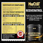 NUQIIT Trans Resveratrol 1000mg Supplement - 120 Vegan Capsules - image 5
